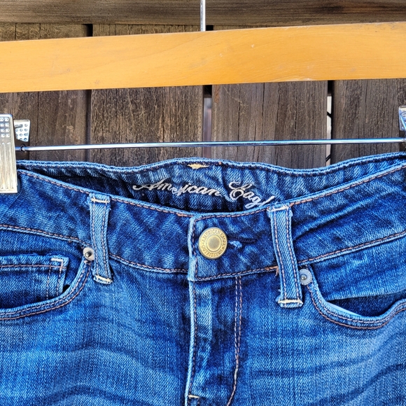 America Eagle Outfitters Blue Skinny Jeans Size 2 - Picture 10 of 16